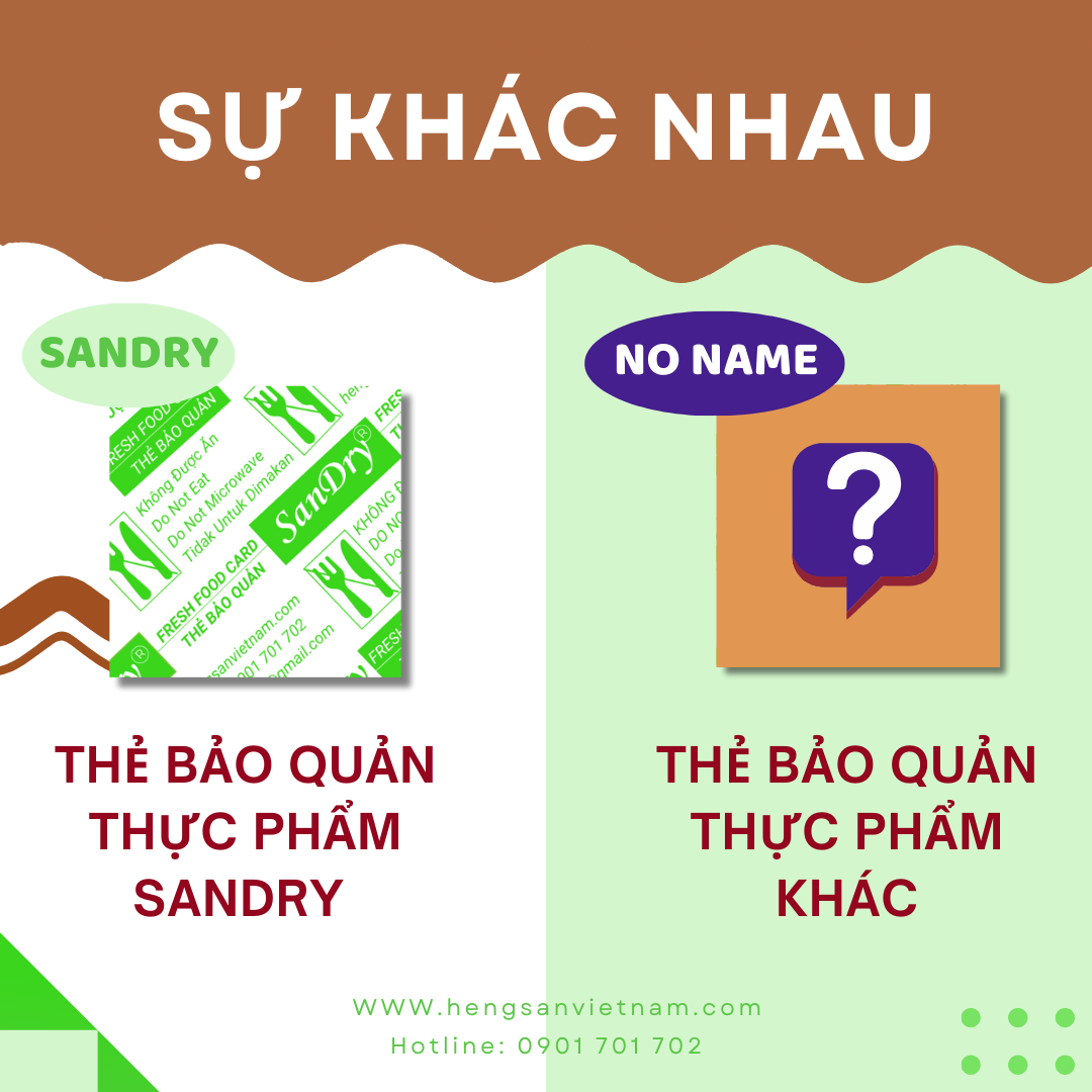 Sự khác nhau giữa thẻ bảo quản Sandry và thẻ bảo quản khác